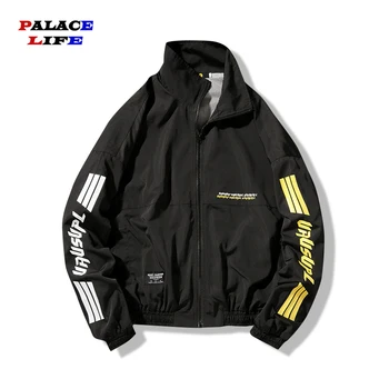 

2020 New Fashion Men Baseball Jacket Streetwear Hip Hop Coat Plus Size Zipper Tracksuit Long Sleeve Printing Jacket