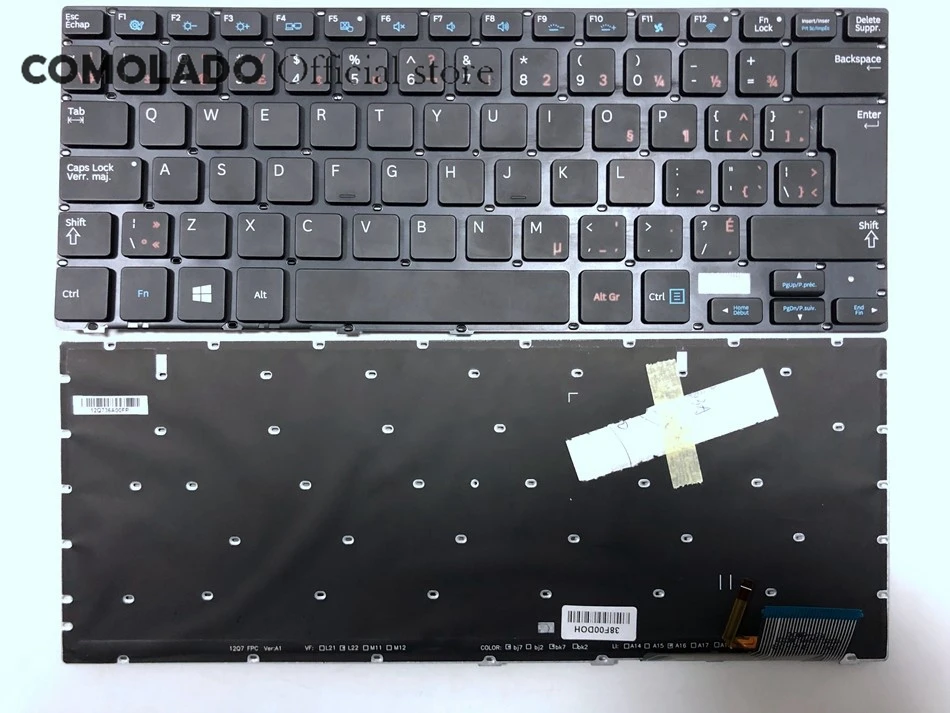 CA клавиатура с канадской раскладкой для Samsung 730U3E NP730U3E 740U3E NP740U3E черная подсветкой