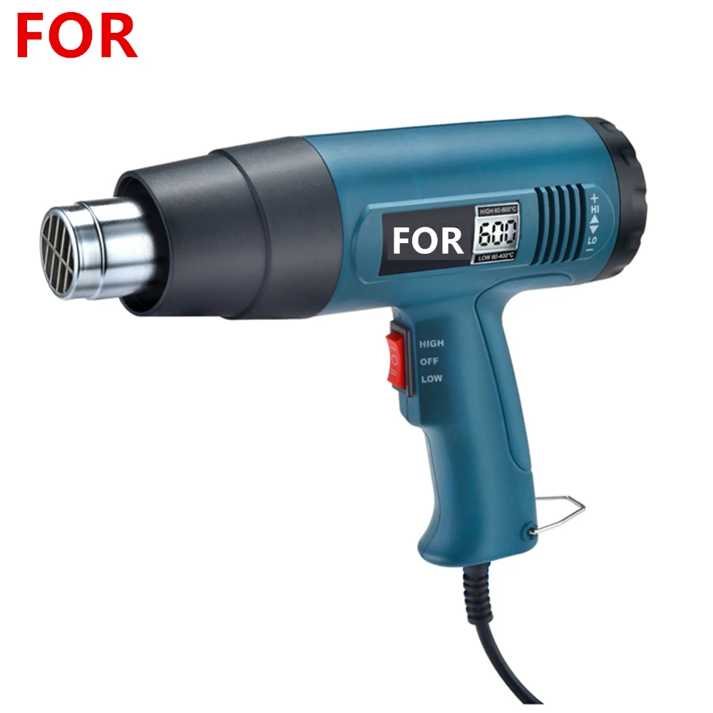 Digital Display Thermostat Hot Air Gun Small Car Film Industrial Electric Hair Dryer Plastic Welding Gun