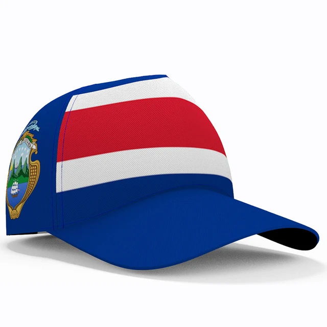 Costa Rica Baseball Caps Free 3d Custom Made Name Number Team Logo