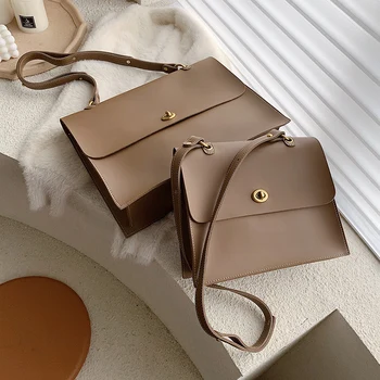 

Vintage Fashion Female Large Tote Bag 2020 New Quality PU Leather Women's Designer Handbag High Capacity Shoulder Messenger Bags