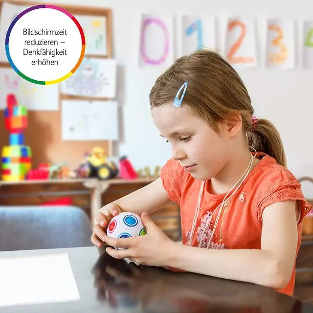 Antistress Cube Rainbow Ball Puzzles Football Magic Cube Educational Learning Toys for Children Adult Kids Stress Reliever Toys 5