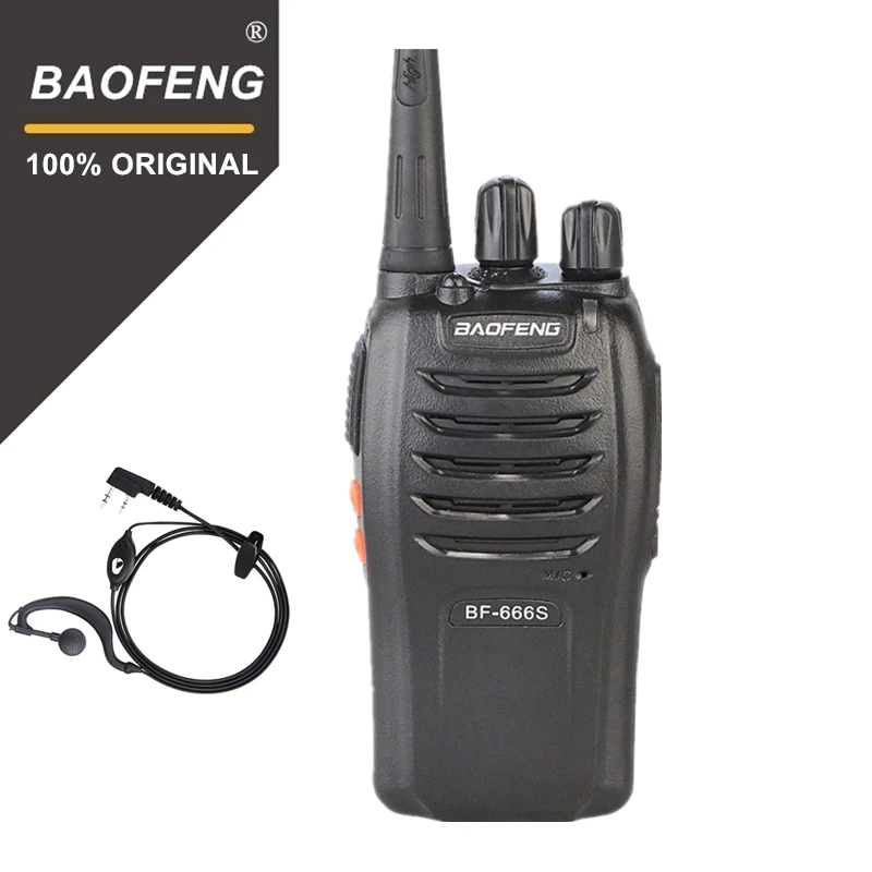 100% Baofeng BF-666s рация 16CH практичное двухстороннее радио UHF 400-470 МГц портативное 5 Вт