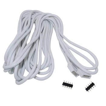 

5 Pin Led Connector Extension Cable Cord Wire 50cm 1M 2M 3M 5M for RGBW RGBWW LED Strip 5050 5pin Extend Wire Connector Adaptor