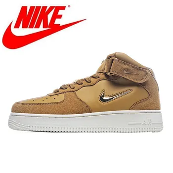 

Nike Air Force 1 Jewel PRM LX wheat gold hook light luxury gold hook Men's board shoes comfortable size 40-45 804609-200