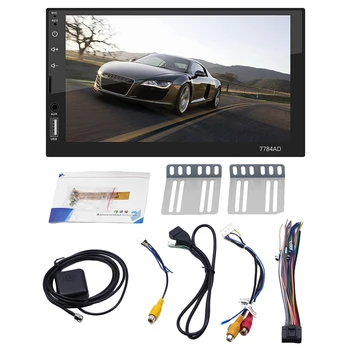 

New 2 Din 7 Inch Touch-Screen Car Radio Android 1G+16G Stereo MP5 Player FM GPS Bluetooth WiFi Multimedia Player 7784AD