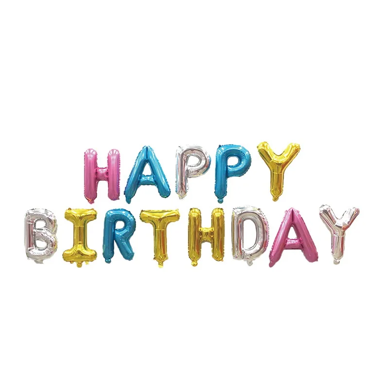 Birthday Happy Balloon Creative Aluminum Film Aluminum Foil Birthday Party Balloon Combo HAPPY Birthday Balloon