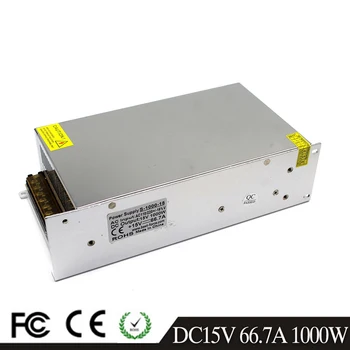 

New Model AC-DC Power Supply 15V 66.7A 1000W AC DC Converter 220v 110V LED Driver DC15V Switching Power Supply for CNC CCTV Lamp