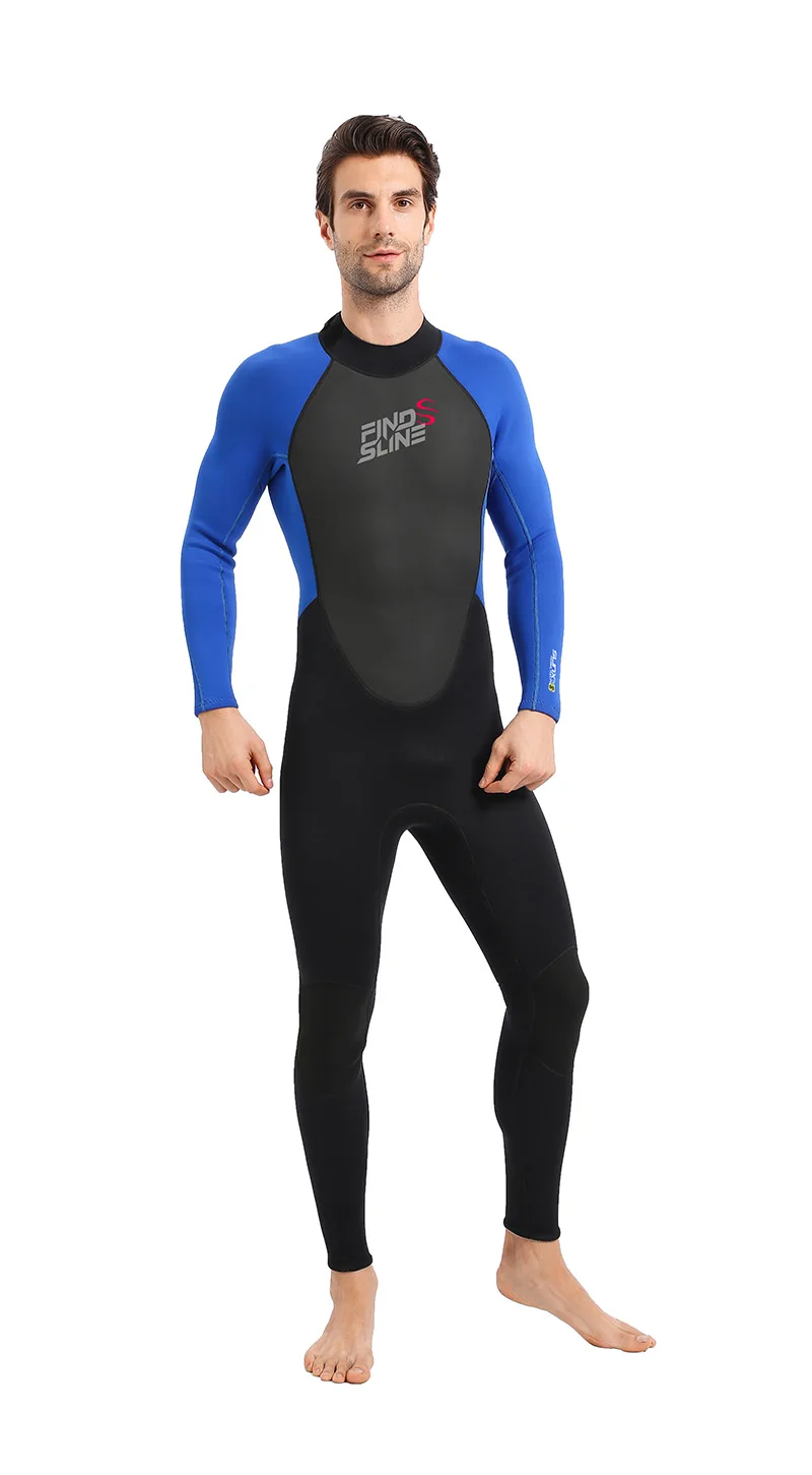 3MM Neoprene Mens Wetsuit Swimming Triathlon Training Suit Swimwear Diving Suit 