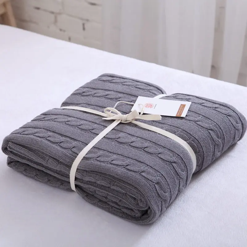 

Nordic Style Knitted Blanket Bed Foot Blanket Sofa Decoration Travel Siesta Blanket Home Textiles Cold Protection Soft Quilt