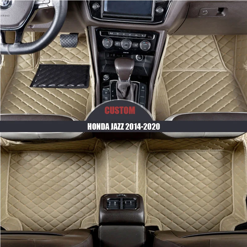 Автомобильные коврики для HONDA Jazz 2014 2015 2016 2017 2018 2019 2020 водонепроницаемые
