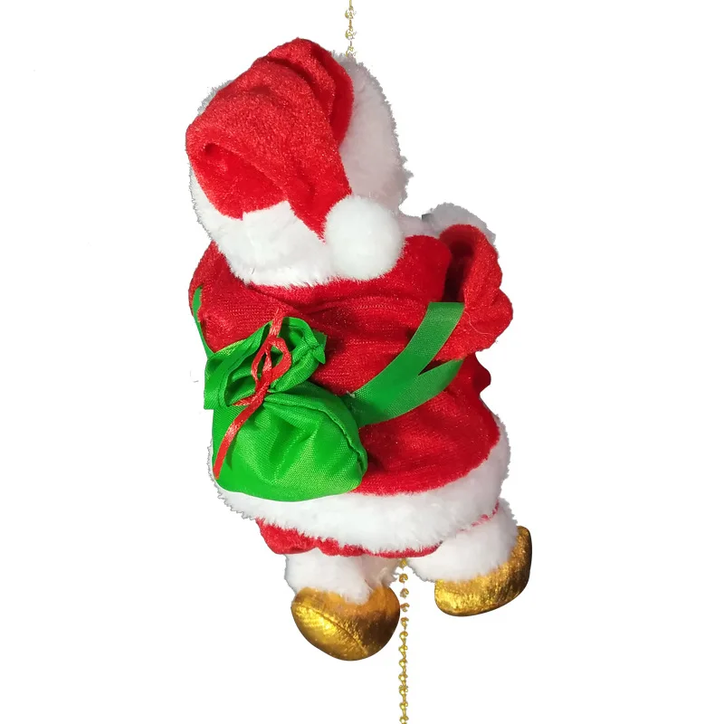 Новая электрическая подвесная лестница Санта-Клауса, детские игрушки, вечерние украшения, украшения для рождественской елки, забавные подарки на год
