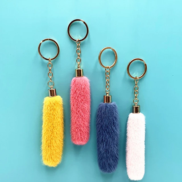 Fashion Bell Keychains Metal Painted Color Pendant Key Ring Chains