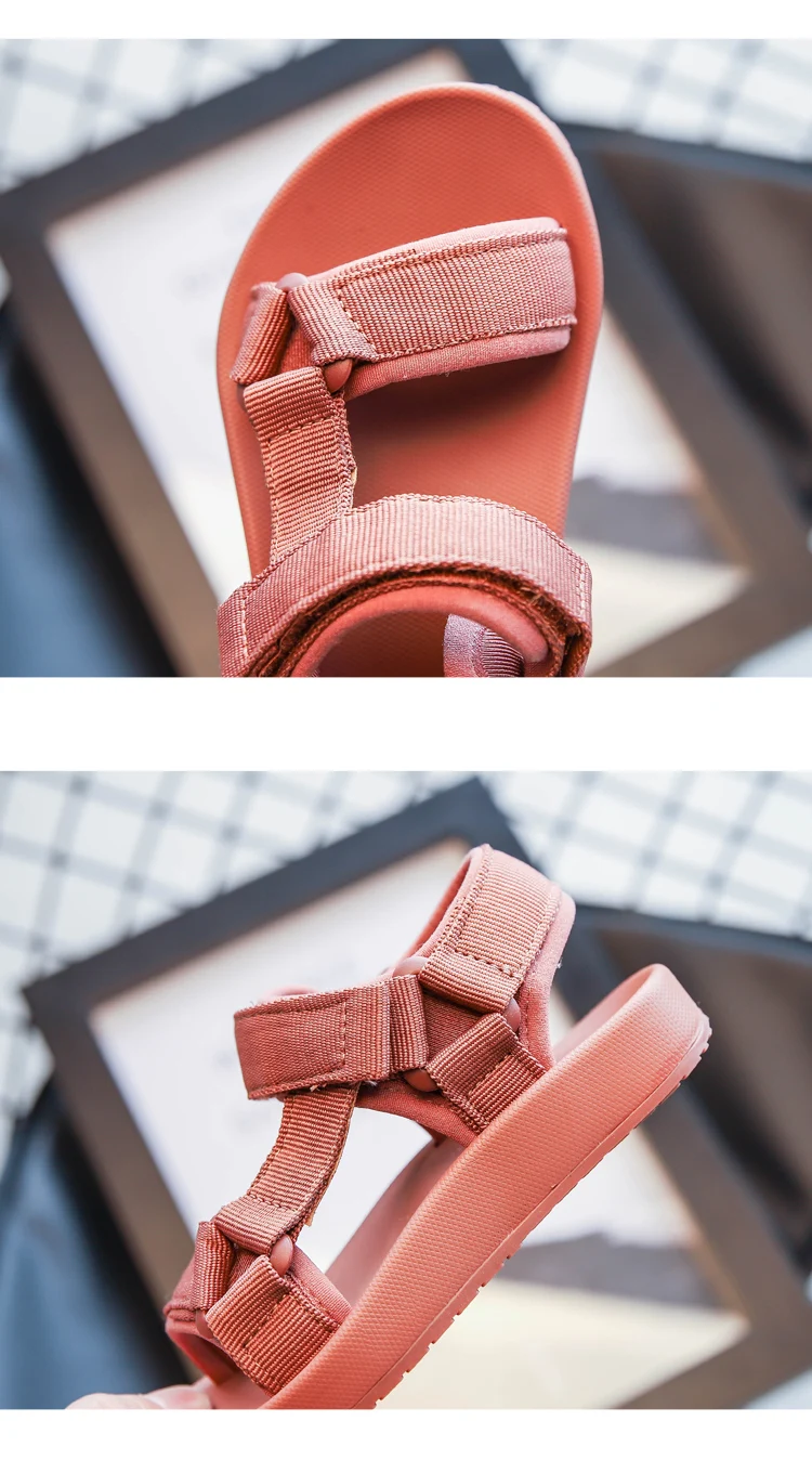 Kid Shoes Summer Style Children Sandals Girls Princess Breath Light  Shoes Kids Flat Sandals Baby Girls Roman Easy Hook Shoes