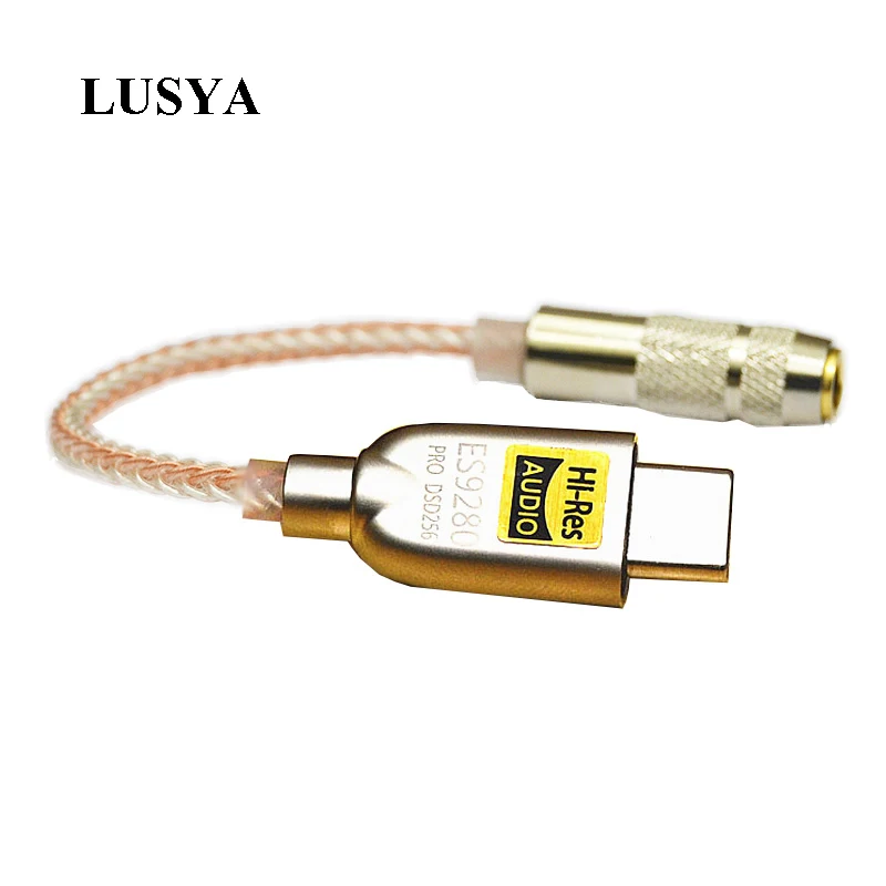 

Lusya 8 Cores Sterling Silver Portable Headphone Amplifier ESS ES9280C PRO HPA 600ohm DSD256 384K