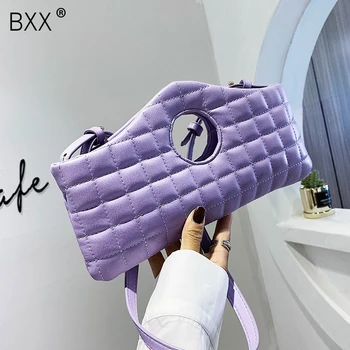 

[BXX] Solid Color PU Leather Crossbody Bags For Women 2020 Summer Elegant Shoulder Handbags Female Travel Cross Body Bag HN286