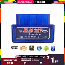 ELM327 V2.1 Bluetooth OBD OBD2 считыватель кодов CAN-BUS поддерживает мультибрендовые автомобили многоязычный ELM 327 BT V2.1 работает на Android/PC C
