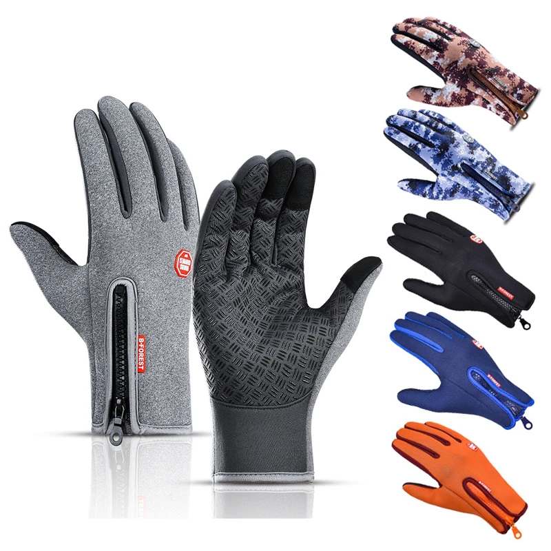 10℃ Men Women Winter Gloves Warm Touch Screen Waterproof for Motorcycle Ski Gym