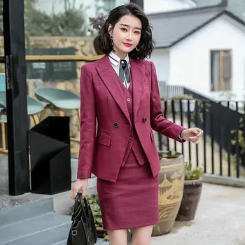 

Temperament Suit Grid Occupation Pack Suit Suit Female Positive Pack Tooling