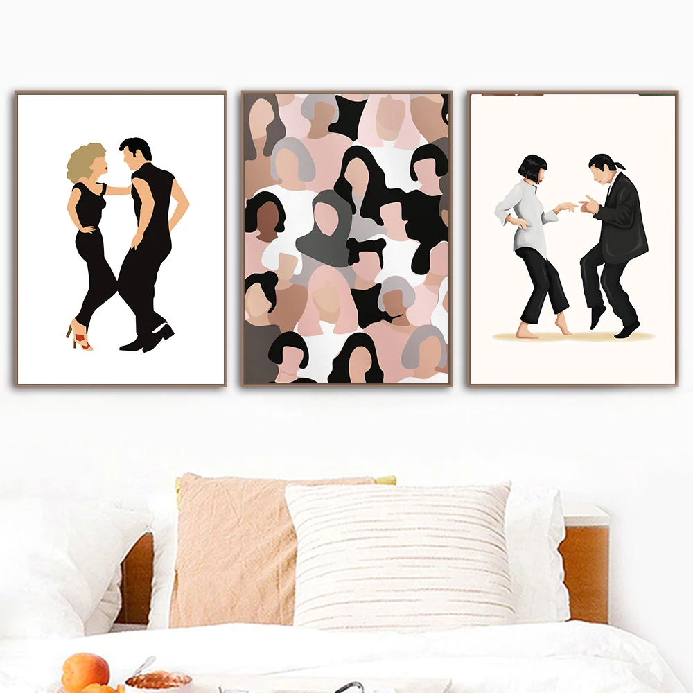 

Dancer Woman Fashion Poster Canvas Strong Female Print Wall Art Painting Minimalist Artwork Picture Modern Girl Room Decoration