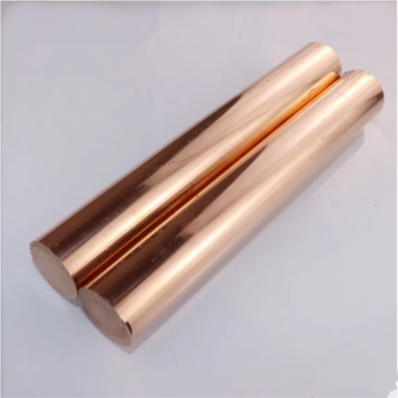 12 Sizes of Copper Rod Length 100mm Diameter 4/5/6/7/8/10/12/14/15/16/18/20mm Brass Stick T2 Copper Bar DIY Parts Dropshipping