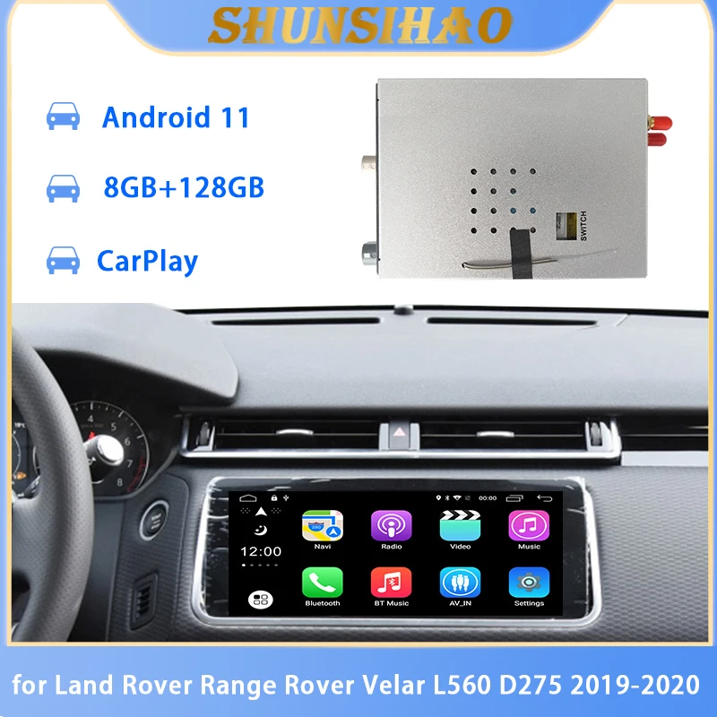 

ShunSihao car GPS Android decoding box for Land Rover Range Rover Velar L560 D275 2019-2020 multimedia video interface carplay