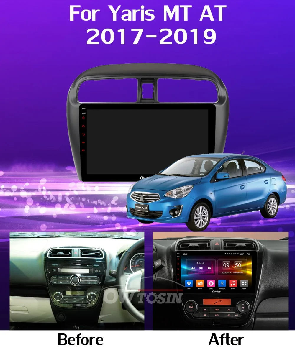 Discount 360° Panoramic 4×AHD Camera Android 9.0 8Core 4G+64G DSP CarPlay Car Player for Mitsubishi Mirage Attrage GT G46 2012-2018 7