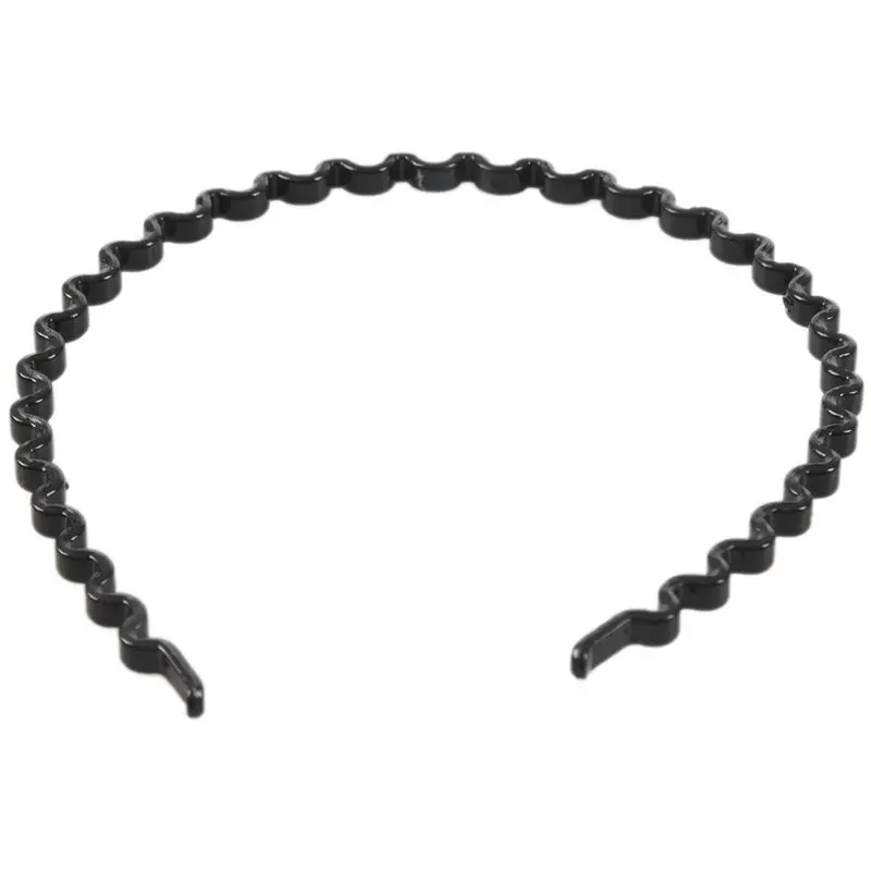Женская одежда пластиковая черная волнистая лента для волос