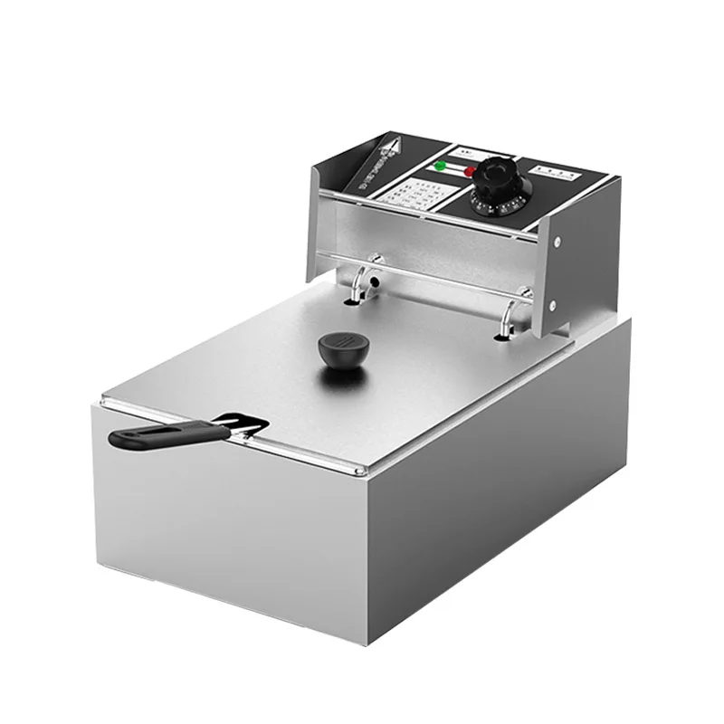 Electric Fryer 10L 2500W Industrial Deep Fryer Stainless Steel for French Fries Chicken chop Deep Fryer Commercial Fry Pan 3