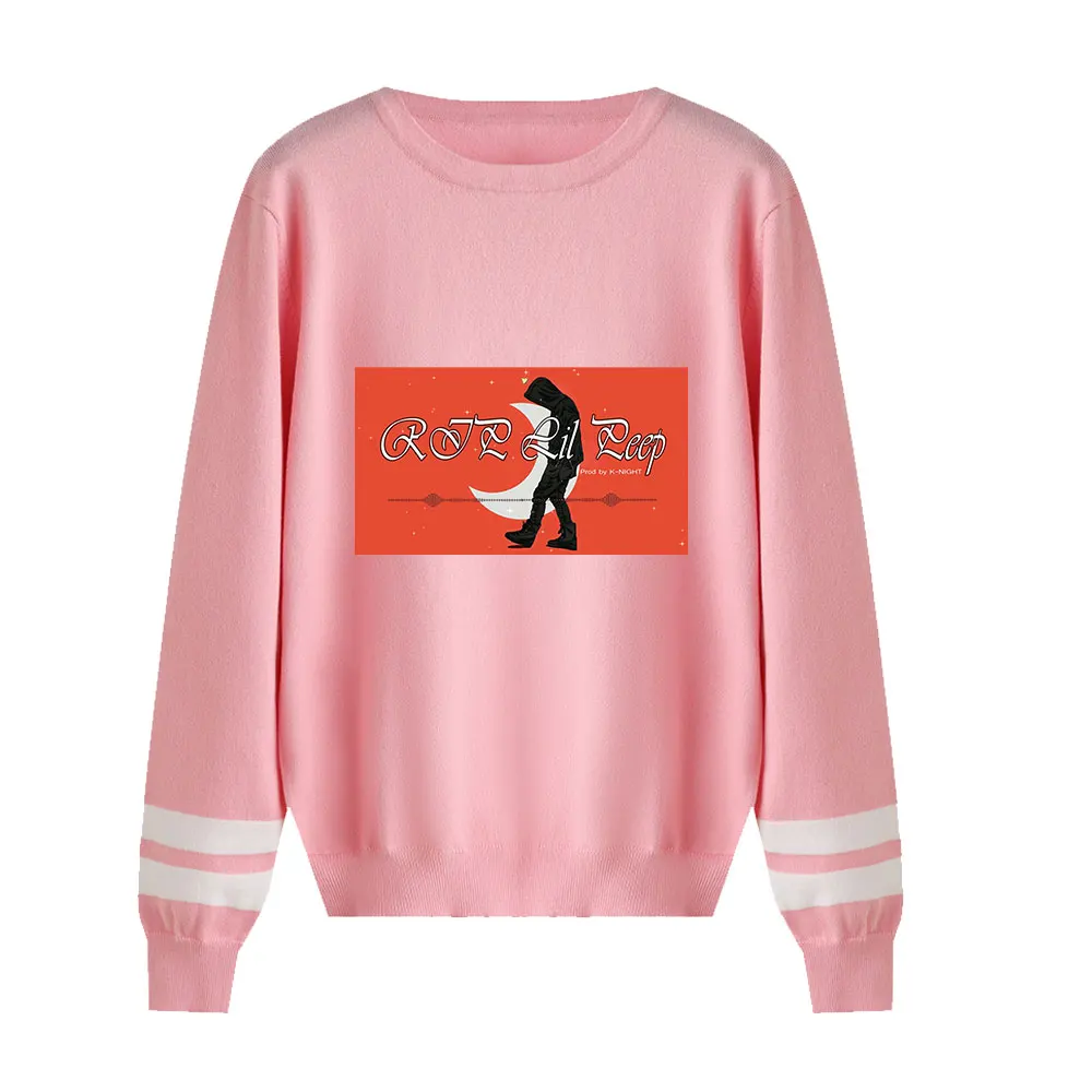 pink Lil Открытый свитер для мужчин/женщин Aikooki Новое поступление модный принт Harajuku свитер с круглым вырезом lil открытый популярный свитер Повседневный Топ - Цвет: pink