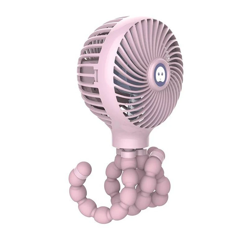 

Hot sale Windable Handheld Fan With Rechargeable Battery 3 Speed Mini Usb Fan Mute For Child Student Dormitory Baby Stroller