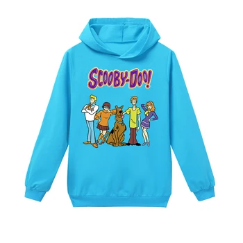 

Funny New Children Clothing Scooby Doo Baby Teenage Sweatshirt Hoodies Boys Girls Kids Printed Clothes Long Sleeved Tops