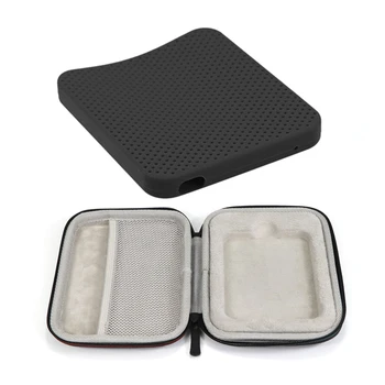 

2x Eva & Silicone Hard Case for Seagate Fast Ssd 250Gb, 500Gb, 1Tb, 2Tb External Ssd Portable External Hard Drive