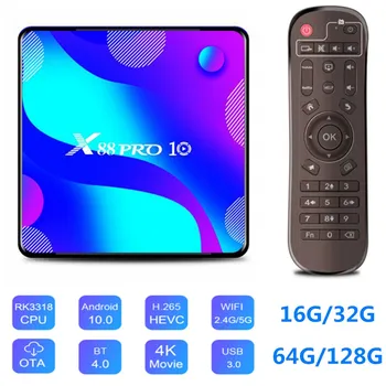 

Android 10.0 Smart TV Box 16GB 32GB 64GB 128GB 2.4/5G WiFi 4K 1000M Media Player BT4.0 Google Play Android 10 TV Set Top Box