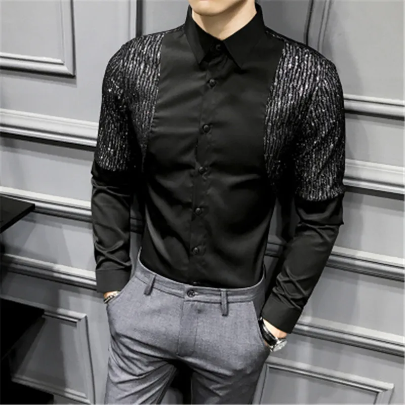 Panjang Lengan Pendek Pria Pita Desainer Kemeja Anak Laki Laki Kemeja Putih 2020 Korea Pakaian Pria Camisas Kemeja Kasual Aliexpress