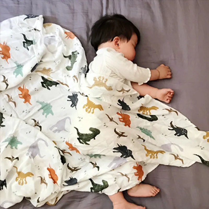 70% бамбук муслин квадратов детские одеяла для новорожденных хлопковая муслиновая пеленка для многоцелевого использования Большой пеленки для новорожденных 2 слоя одеяла - Цвет: PJ3718C