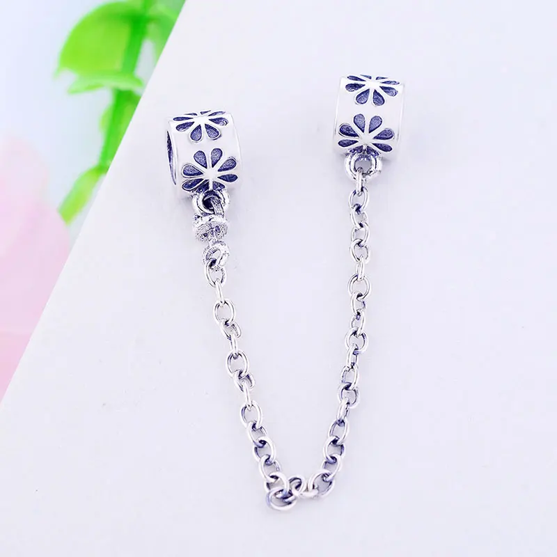 Fit Original Charms Bracelets Jewelry Making 2020 Spring Collection 925 Sterling Silver Flower Safety Chain Round Beads | Украшения и