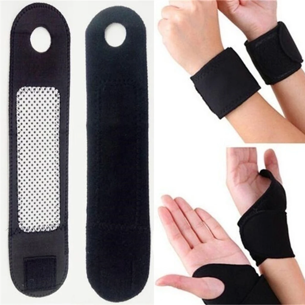 Adjustable Soft Wrist Brace Support Arthritis Tendinitis Sports Pain Relief Strap Wrist Pad Belt Sports Waist Protector