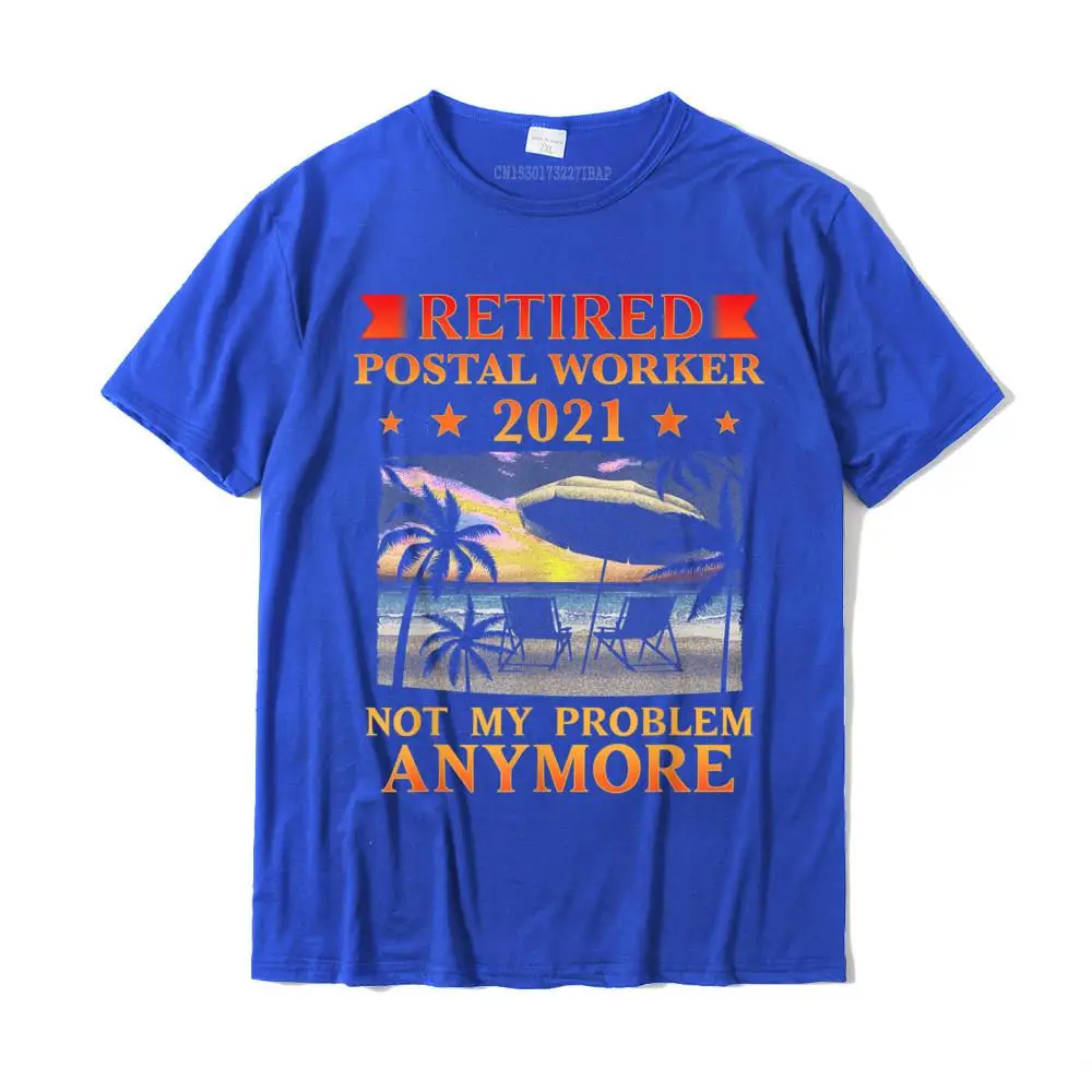 Family Short Sleeve Tops Tees Summer O-Neck 100% Cotton Boy Tshirts Personalized Family Tee-Shirts Cheap Wholesale Retired Postal Worker 2021 Retirement Funny T-Shirt__32554 blue