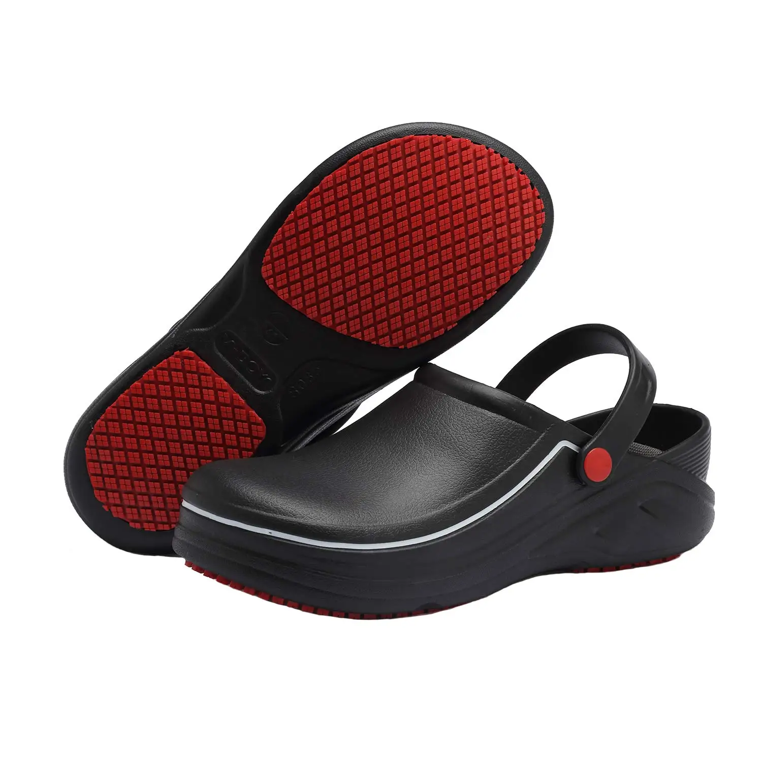 YEINSHAARS EVA/Высококачественная обувь повара, Нескользящие водонепроницаемые маслостойкие кухонные рабочие туфли для шеф-повара, домашние тапочки - Цвет: Black