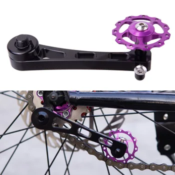 

Universal Bike Chain Tensioner Aluminum Alloy Riding Single Speed for 11T/13T Derailleur Guide Wheel Sports Outdoor Bicycle Part