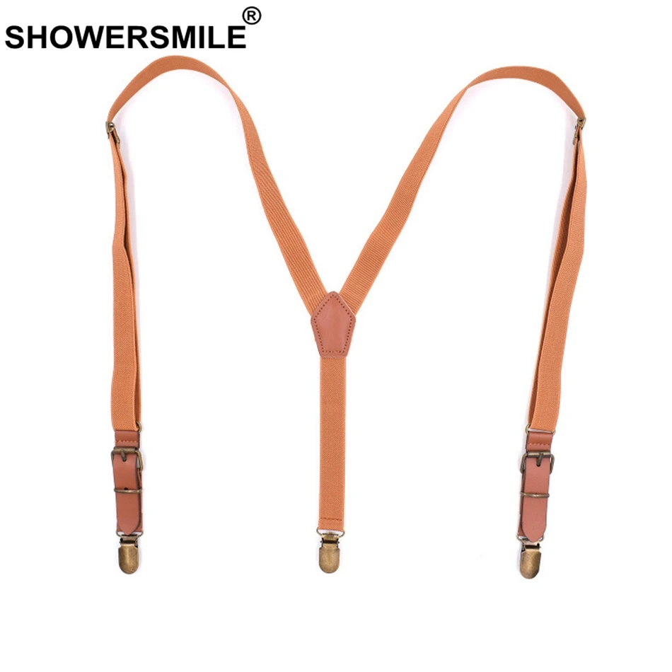 Мужские кожаные подтяжки shouresmile синие мужские для брюк Y Back женские свадебные