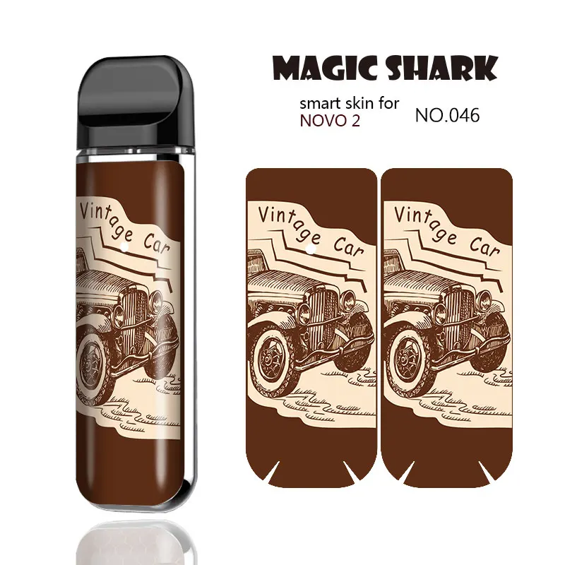 Magic Shark 2.5D Bumpy ПВХ США флаг автомобиль череп мотоцикл наклейка чехол пленка для Smok