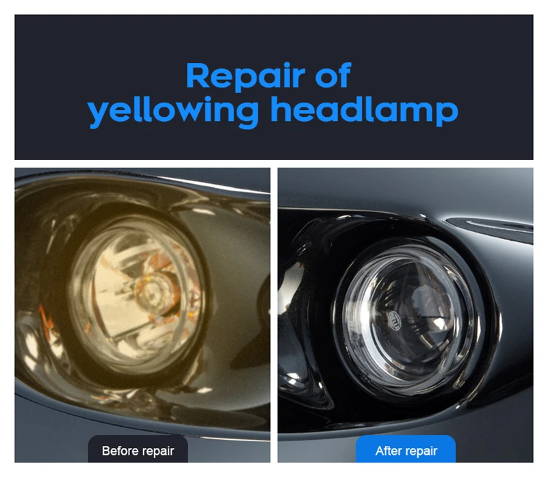 50ML Car Care Headlight Repair Coating Solution Repair Kit Oxidation Rearview Coating Headlight Polishing Anti-scratch Liquid