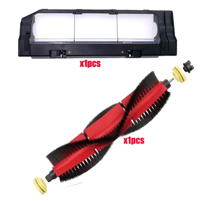 For Xiaomi Roborock S5 Max S6 S50 S51 S55 Vacuum Cleaner Part Accessories HEPA Filter + Side Brush + Main Brush + Mop Cloths A
