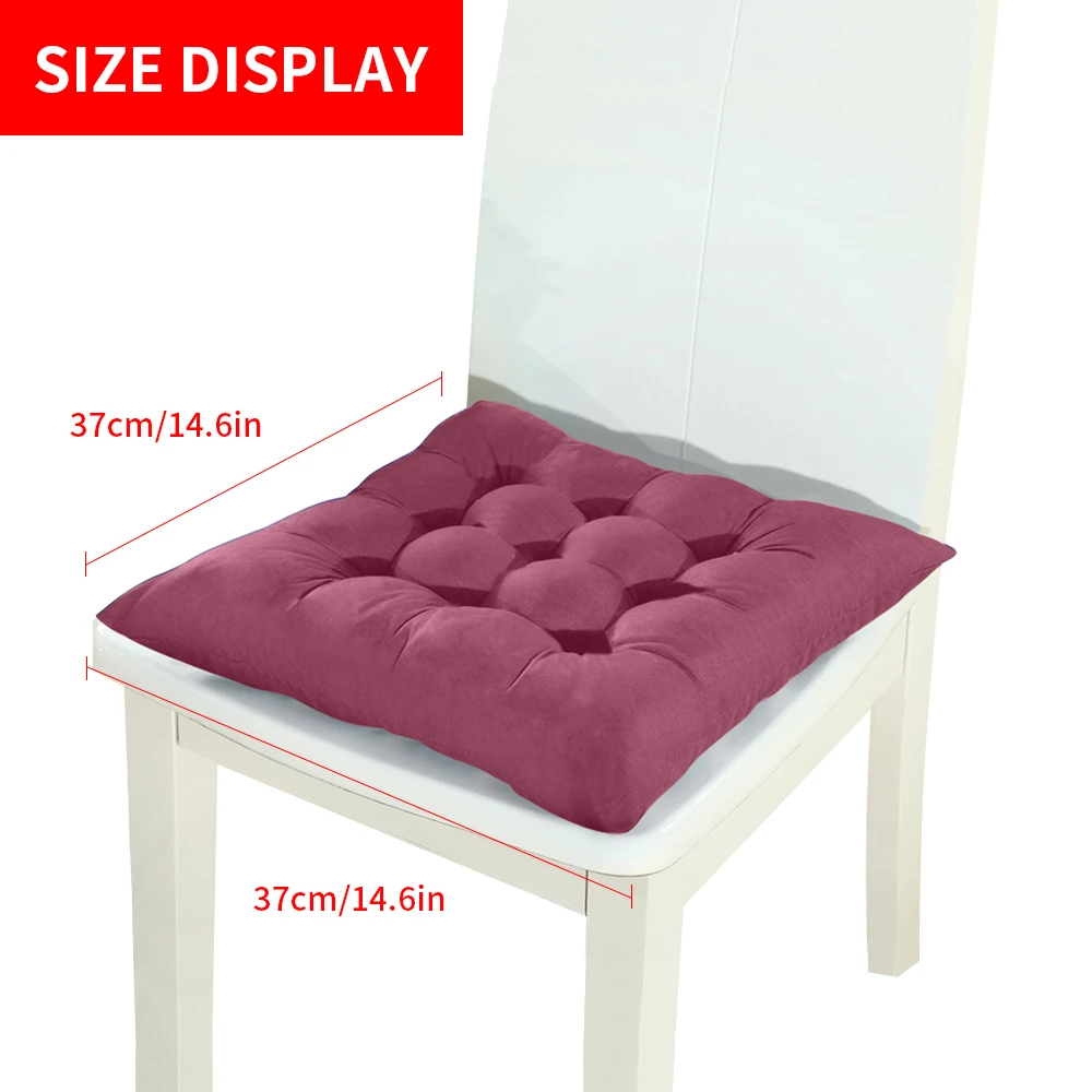 Мягкая квадратная подушка для стула, квадратная подушка для внутреннего сада, патио, дома, кухни, офиса, дивана, подушка для ягодиц - Цвет: C
