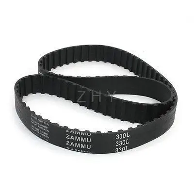 

330L 9.525mm Pitch 88-Tooth Single Side Groove Rubber Cogged Timing Belt