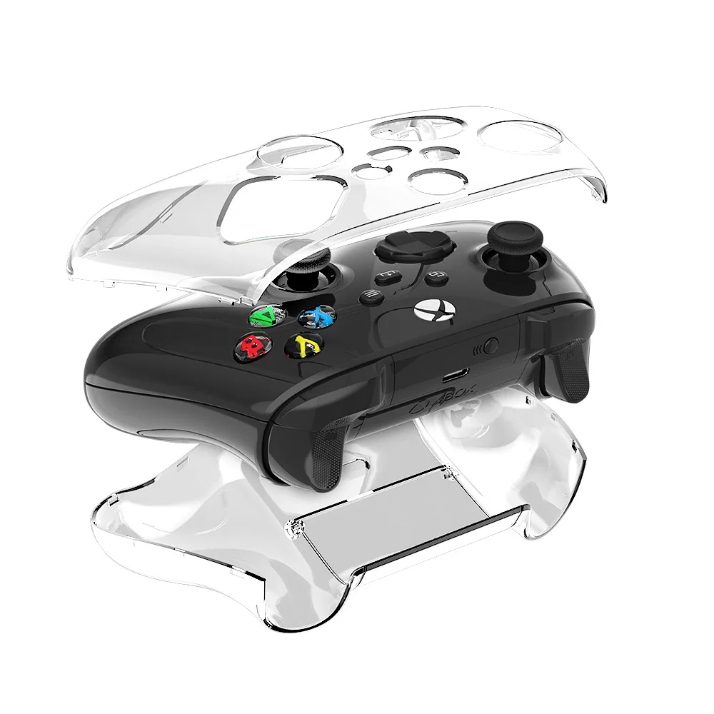 For Xbox Series X Controller Transparent Pc Protective Case Cystal