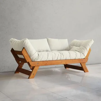 

Massive wooden couch armchair bed for Singles linen fabric TV sofa lounge davenport chesterfield studio couch seat CPT8130-210