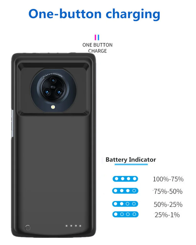 Зарядное устройство NTSPACE для VIVO MIX 3, чехол для внешнего аккумулятора 6500 мАч, чехол для резервного аккумулятора, чехол для портативного зарядного аккумулятора